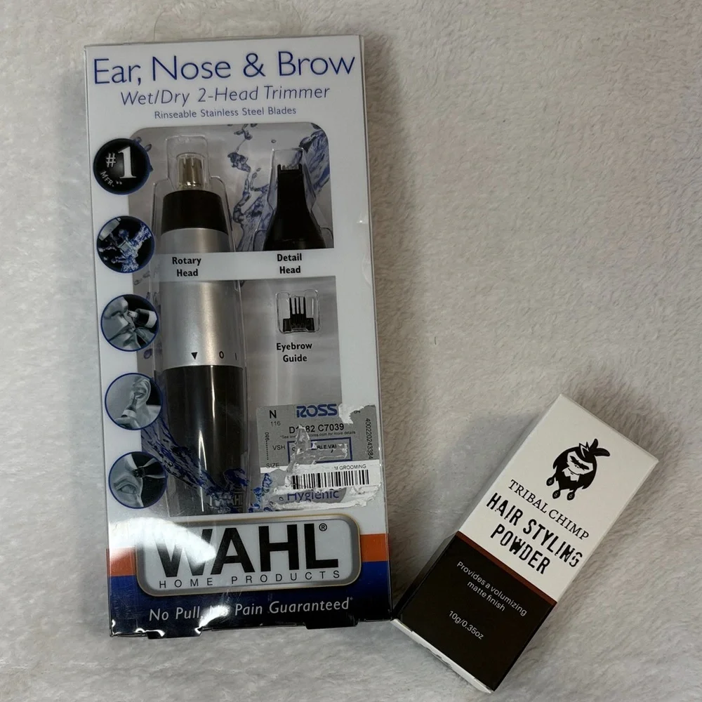 Bundle Wahl Dual-Head Trimmer & Hair styling powder